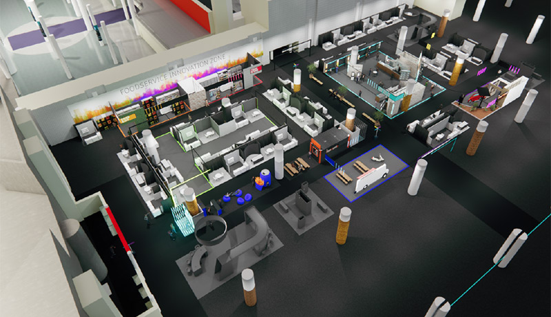 NRF 2025 Foodservice Innovation Zone conceptual rendering