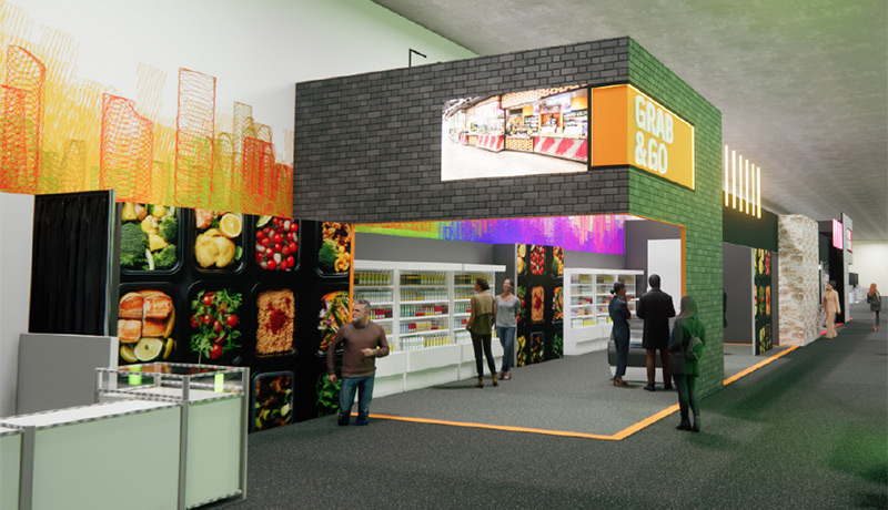 NRF 2025 Foodservice Innovation Zone conceptual rendering